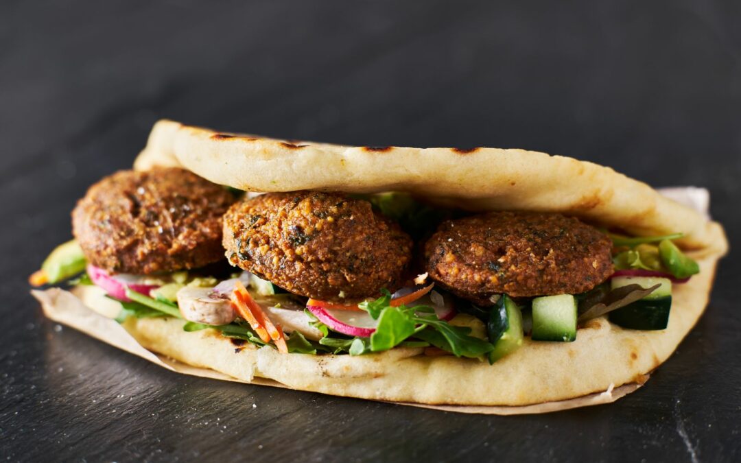 Recette du pain pita avec falafels